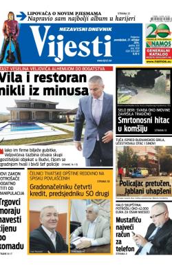 Vijesti - broj 5958, 27. okt 2014.