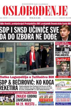Oslobođenje - broj 24.080, 20. dec 2013.
