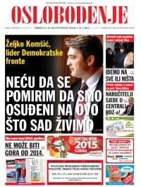 Oslobođenje - broj 24.456/457/458, 31. dec 2014.