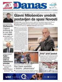 Danas - broj 7284, 8. sep 2017.