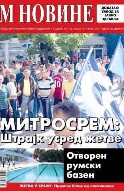 M Novine, Sr. Mitrovica - broj 707, 8. jul 2015.