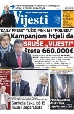 Vijesti - broj 5785, 7. maj 2014.