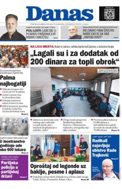 Danas - broj 9182, 20. dec 2022.