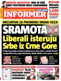 Informer CG - broj 783, 26. nov 2014.