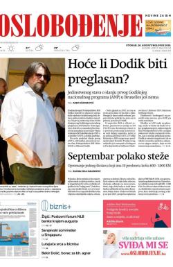 Oslobođenje - broj 26123, 20. avg 2019.