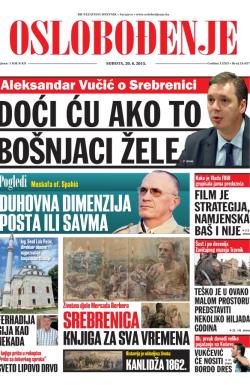 Oslobođenje - broj 24.627, 20. jun 2015.