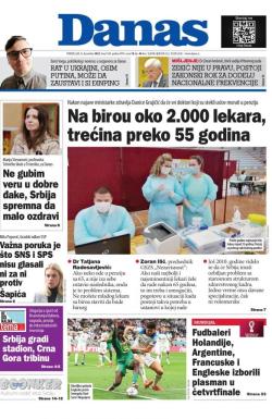 Danas - broj 9169, 5. dec 2022.