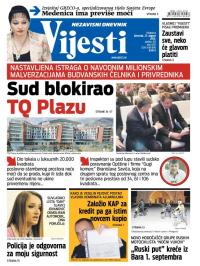 Vijesti - broj 6257, 27. avg 2015.