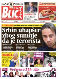 Blic - broj 6744, 21. nov 2015.