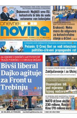 Dnevne novine - broj 2928, 4. mar 2021.