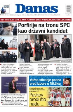 Danas - broj 8544, 19. feb 2021.