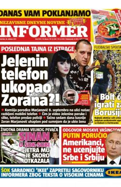 Informer - broj 1676, 26. okt 2017.