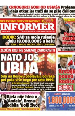 Informer - broj 1850, 25. maj 2018.