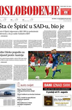 Oslobođenje - broj 25788, 12. sep 2018.