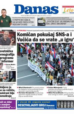 Danas - broj 9997, 22. avg 2025.