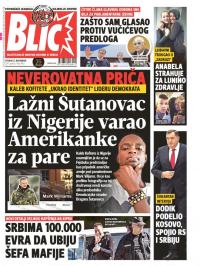 Blic - broj 7462, 21. nov 2017.