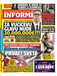 Informer - broj 3218, 15. nov 2022.
