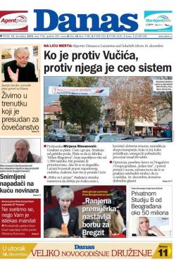 Danas - broj 7746, 14. dec 2018.
