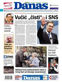 Danas - broj 5495, 15. okt 2012.