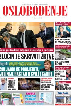 Oslobođenje - broj 24.333, 30. avg 2014.