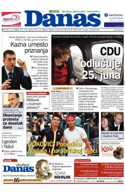 Danas - broj 5730, 7. jun 2013.