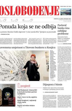 Oslobođenje - broj 25290, 22. apr 2017.