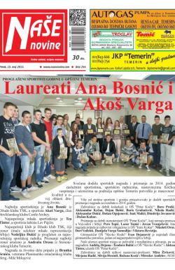 Naše novine, Temerin - broj 244, 15. maj 2015.