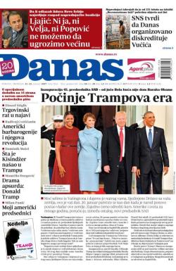 Danas - broj 7054-7055, 21. jan 2017.