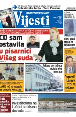 Vijesti - broj 6047, 27. jan 2015.