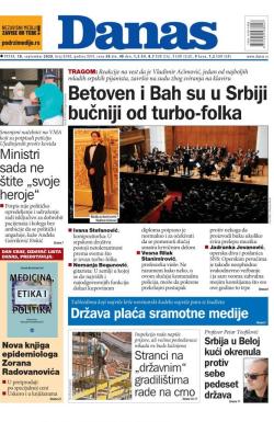 Danas - broj 8390, 18. sep 2020.