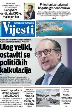 Vijesti - broj 8906, 30. jan 2023.