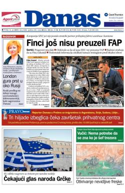 Danas - broj 6486, 3. jul 2015.