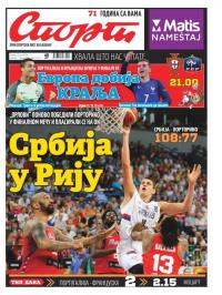 Sport - broj 21013, 10. jul 2016.