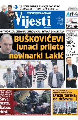 Vijesti - broj 5795, 17. maj 2014.