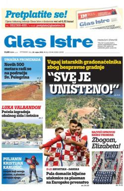 Glas Istre - broj 259, 20. sep 2022.