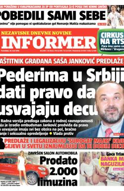 Informer - broj 884, 30. mar 2015.