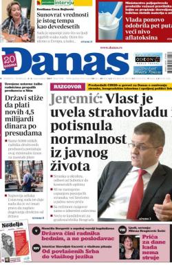 Danas - broj 7278-7279, 2. sep 2017.
