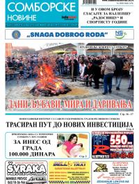 Somborske novine - broj 3159, 9. jan 2015.