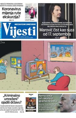 Vijesti - broj 7874, 8. mar 2020.