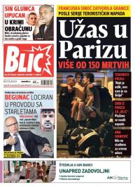 Blic - broj 6737, 14. nov 2015.