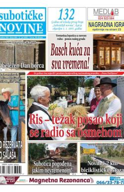 Nove Subotičke novine - broj 430, 11. jul 2025.
