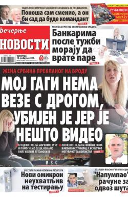 Večernje novosti - broj 4219, 10. feb 2022.