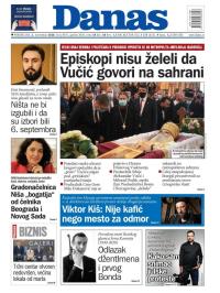 Danas - broj 8435, 2. nov 2020.