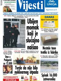 Vijesti - broj 5661, 30. dec 2013.