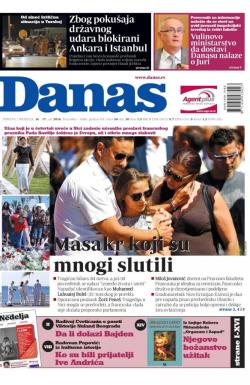 Danas - broj 6865-6866, 16. jul 2016.