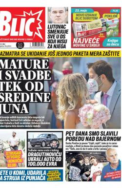 Blic - broj 8344, 22. maj 2020.