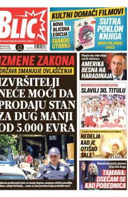 Blic - broj 7991, 20. maj 2019.