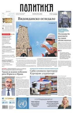 Politika - broj 40072, 28. jun 2025.