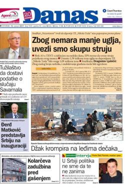 Danas - broj 7045, 12. jan 2017.