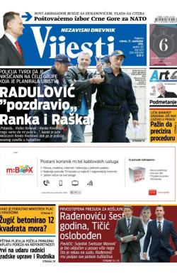 Vijesti - broj 6273, 12. sep 2015.